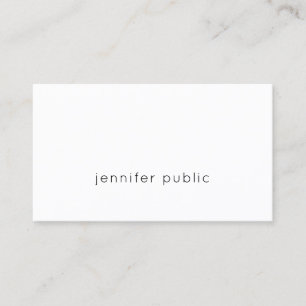 Creative Minimalist Modern Professional Cool Plain Business Card