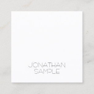 Creative Minimalist Square Design Modern Luxury Square Business Card