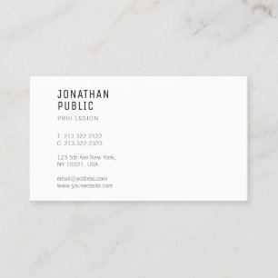 Creative Minimalistic Professional Modern Template Business Card