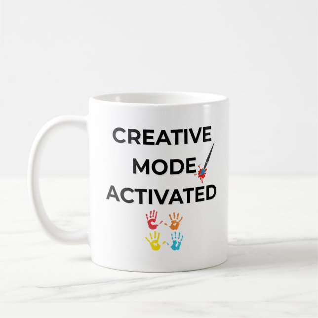 Creative Mode Activated – Teacher Coffee Mug (Left)