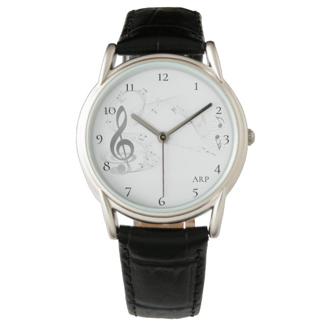 *~*Creative Modern Classic Musical Note G-Clef Watch (Front)