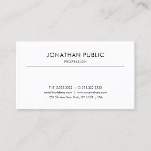 Creative Modern Design Professional Smooth Plain Business Card