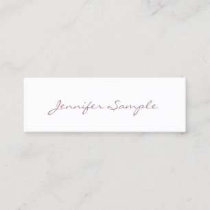 Creative Modern Design Simple Plain Professional Mini Business Card