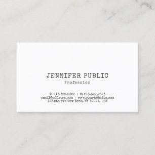 Creative Modern Design Simple Plain Trendy Business Card