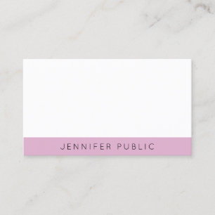 Creative Modern Elegant Purple White Template Business Card