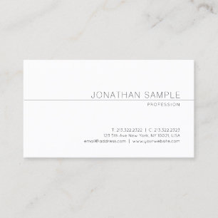 Creative Modern Minimalist Design Professional Business Card
