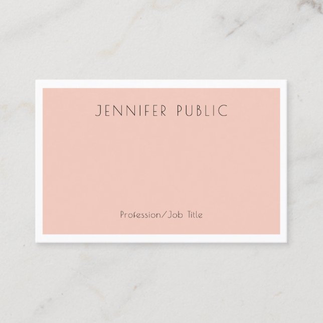 Creative Modern Minimalist Design Template Business Card (Front)