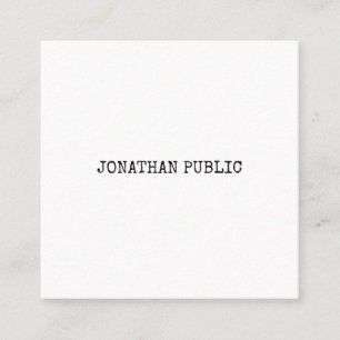 Creative Modern Minimalist Design Template Cool Square Business Card