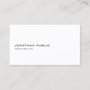 Creative Modern Minimalist Professional Sleek Cool Business Card