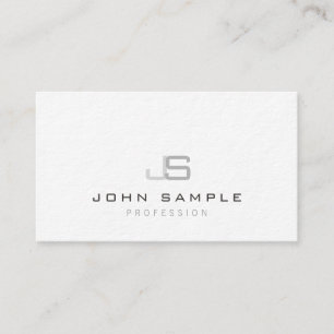 Creative Modern Professional Monogram Luxury Business Card