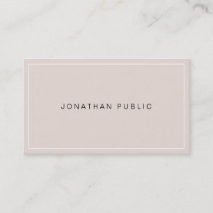 Creative Modern Simple Design Professional Top Business Card
