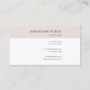 Creative Modern Simple Design Trendy Template Business Card