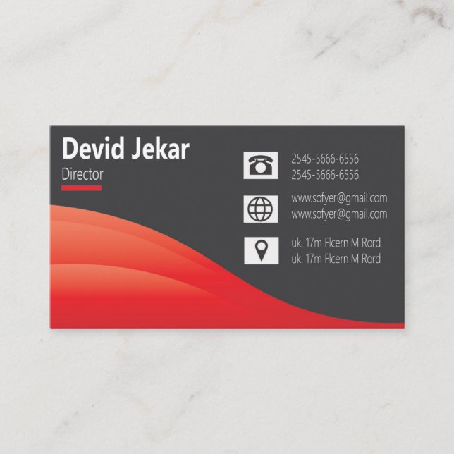 creative modern visiting card (Front)