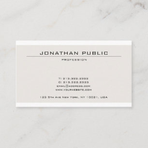 Creative Modish Color Sleek Plain Professional Business Card