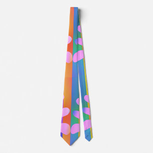 Creative Multicolor Design Tie