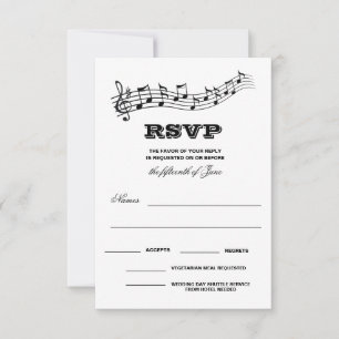 Creative Musicians Piano Keys Wedding Response