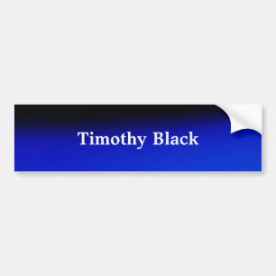 Creative Night Blue Elegant Plain Modern Style Bumper Sticker