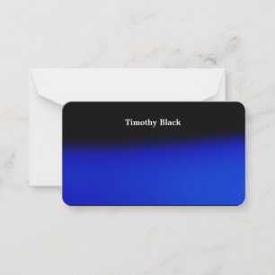 Creative Night Blue Elegant Plain Modern Style Card