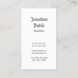 Creative Nostalgic Classic Vintage Professional Business Card