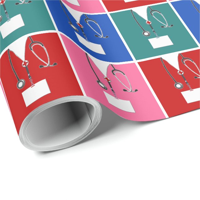 Creative Nurse Gift Wrapping Paper (Roll Corner)