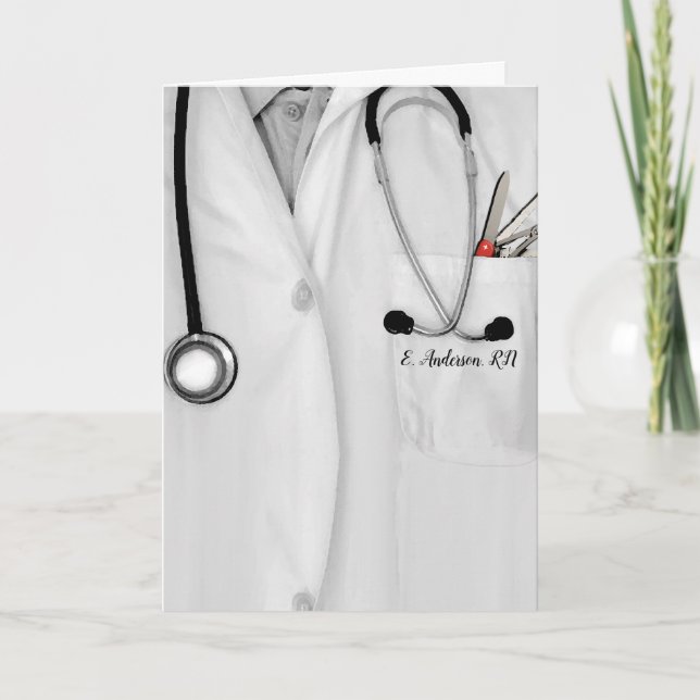 Creative Nurse Graduation Card (Front)