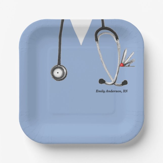 Creative Nurse Graduation Paper Plate (Front)