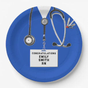 Creative Nurse Graduation Party Paper Plate