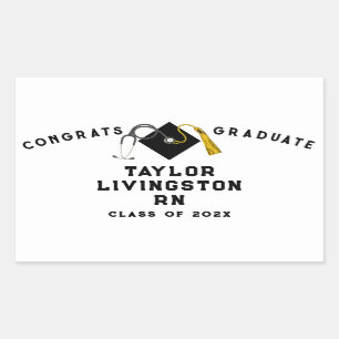 Creative Nurse Graduation Rectangular Sticker