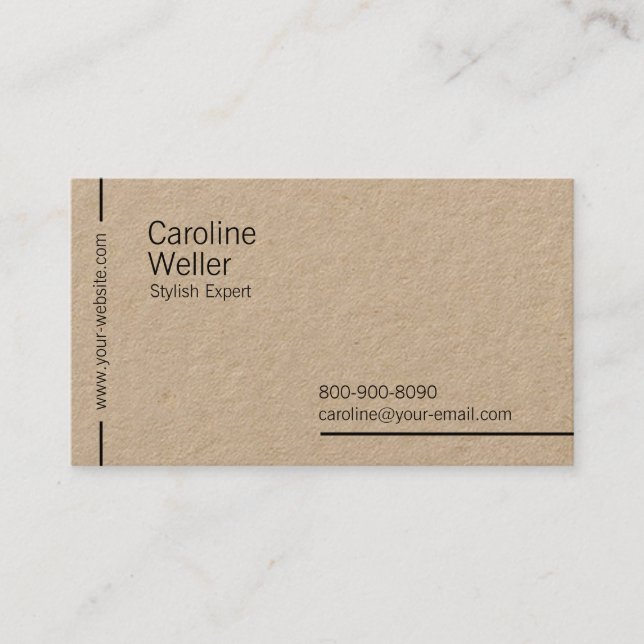 Creative Old Business Card (Front)