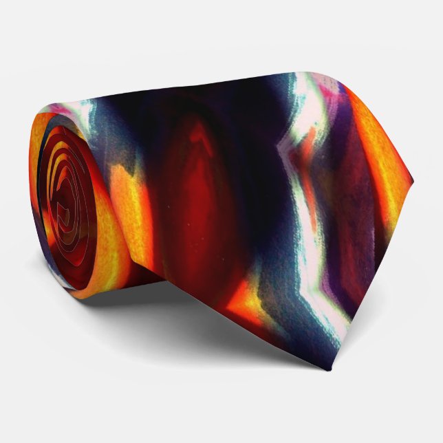 Creative Original Abstract Artwork Modern Tie (Rolled)
