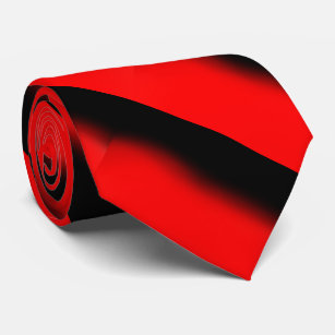 Creative Original Black Red Abstract Art Tie