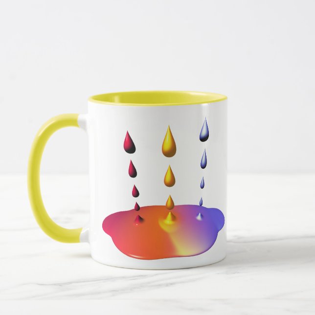 Creative Paint Drops Mix Mug (Left)