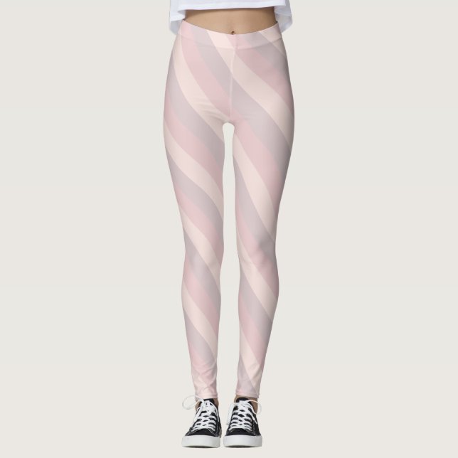Creative Pastel Colours Pink Cream Purple Template Leggings (Front)