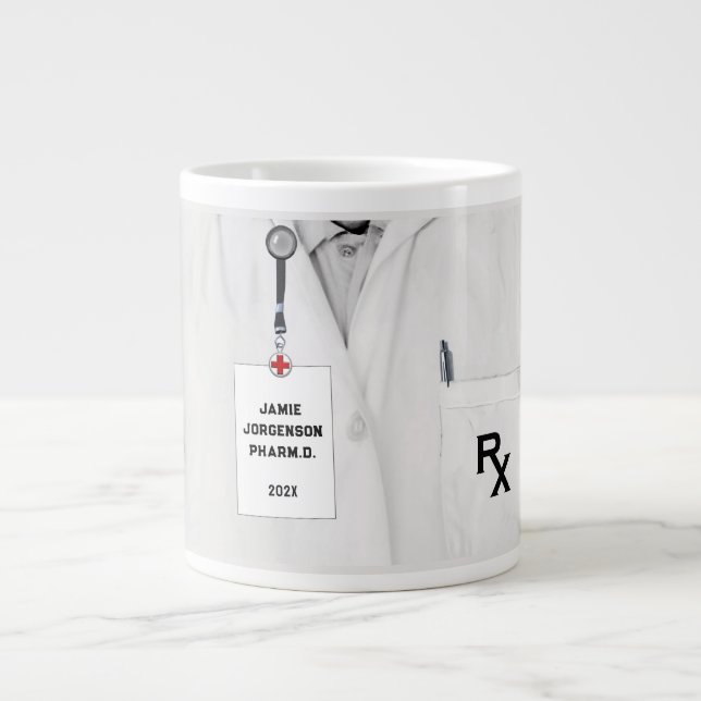 Creative Pharmacist Graduation Gift Large Coffee Mug (Front)