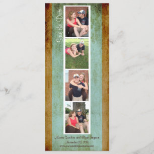 Creative Photo Booth Save the Date (Blue & Brown)
