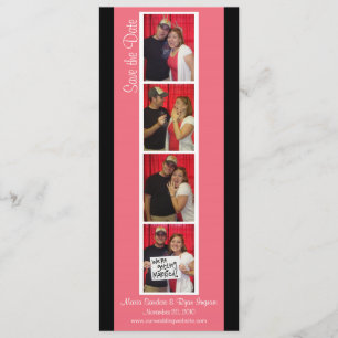 Creative Photo Booth Save the Date (Pink & Black)