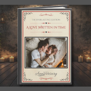 Creative Photo Storybook for Husband Anniversary Card