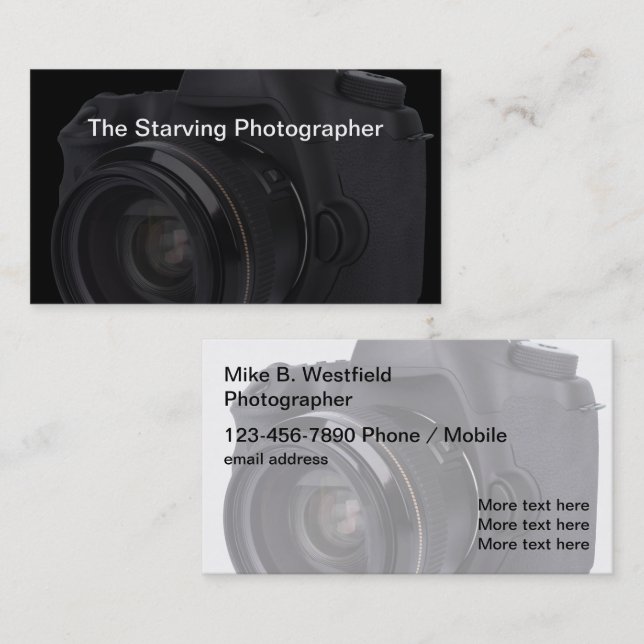 Creative Photographer Business Cards Template (Front/Back)