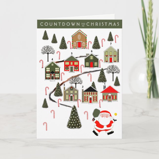 Creative Pickleball Christmas Cards (Front)