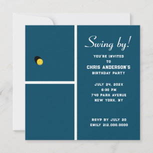 Creative Pickleball Party Invitation