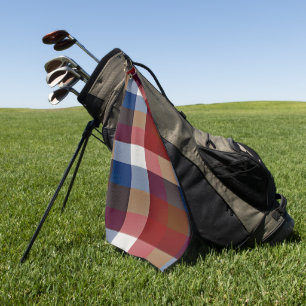 Creative Plaid Mixes Golf Towel