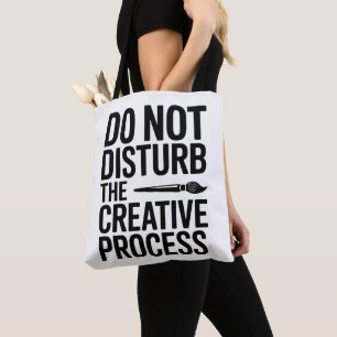 Creative Process Typography Design Tote Bag