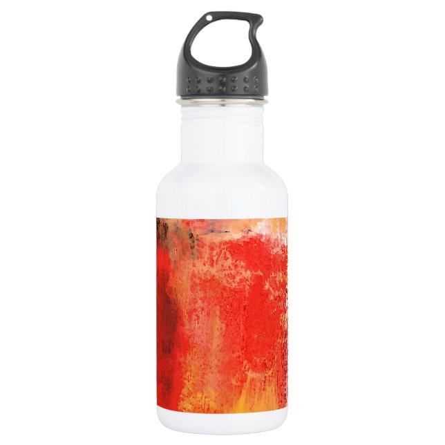 Creative Red Abstract 532 Ml Water Bottle (Front)