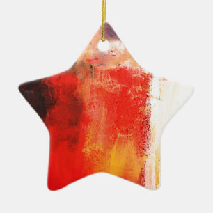 Creative Red Abstract Ceramic Tree Decoration