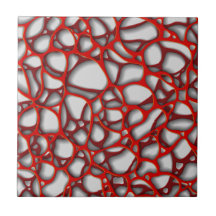 Creative red and burgundy net on gray background