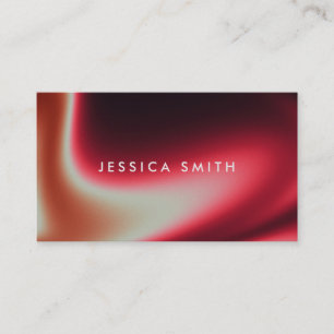 Creative Red Ombre Unique Business Card