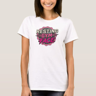 Creative RESTING GYM FACE Original Design T-Shirt
