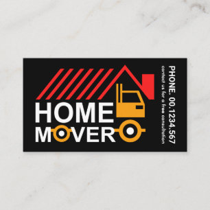 Creative Rooftop Home Mover Truck #ZazzleMade Business Card