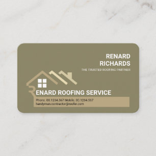 Creative Rooftop Letter-R Roofing Business Card