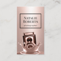 Creative Rose Gold Splash Camera Photography